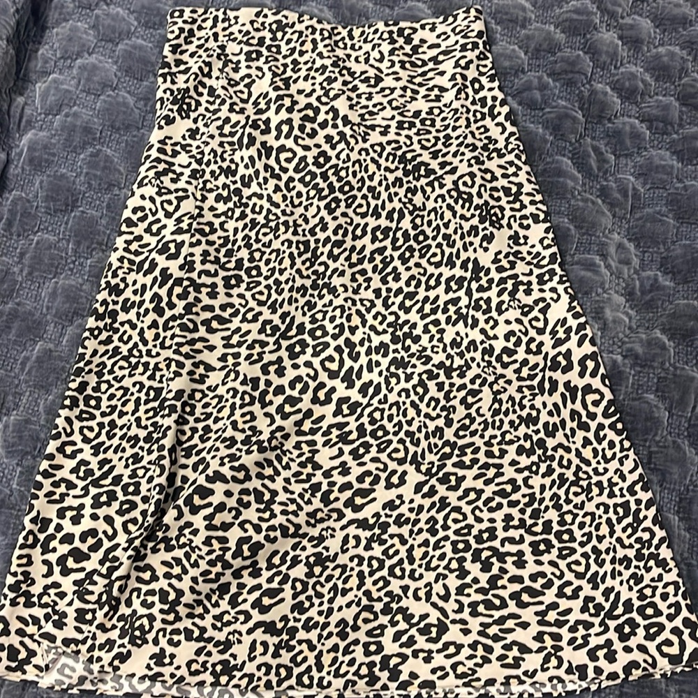 NWT Leopard Print LOFT skirt